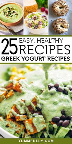 25 easy healthy greek yogurt recipes that are great for lunch or desserts