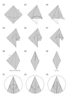 how to make an origami bird step by step instructions for beginners with pictures