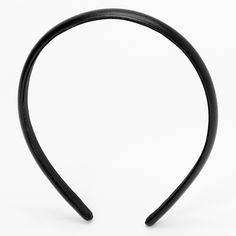 Keep it simple yet stylish with this everyday black headband! This PU designed headband features a thin band design in black. Thin band design Material: PU - Claire's PU Thin Headband - Black Crown Hair Clip, Sensitive Ears Earrings, Piercing Kit, Word Bracelet, Jewelry Words, Bags For Teens, Band Design, Fashionable Jewelry