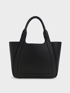 Nova Large Tote Bag, Black, hi-res Structured Hobo Bag For Daily Use, Black Structured Bag With Removable Pouch, Modern Solid Color Square Satchel, Sleek Tote Satchel For Everyday Use, Sleek Satchel Tote For Everyday Use, Versatile Shoulder Bag For Work, Black Structured Bag With Top Carry Handle, Sleek Black Workwear Bag, Sleek Black Bag For Work