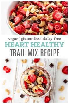 the healthy trail mix recipe is ready to be eaten