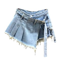 Look fashion-forward and keep up with the latest trends with our Asymmetric Pleated Mini Denim Skort from the 2023 Summer Collection! This mid-waist skort features an asymmetric cut. pleated detailing. zipper & button closure. and a vibrant color that's sure to turn heads wherever you go.Why You'll Fall In Love With It: Asymmetric Cut: This skort pairs a classic denim silhouette with an asymmetric cut. creating an eye-catching look that's perfect for the summer. Pleated Detailing: The pleated detailing adds texture and dimension. elevating your look with effortless style. Vibrant Color: The vibrant color ensures you look bright and cheerful no matter the weather. Zipper & Button Closure: The zipper and button closure ensures a perfect fit. allowing you to create the look you desire. Go Bol Jeans Coat Jackets, Womens Denim Skirts, Denim Skort, Denim Patterns, Pink Wallpaper Iphone, Urban Looks, Clothing Stores, Cute Simple Outfits, Romper Pants