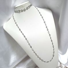 This 80-inch crystal necklace fits right over your head! No clasps. Diamond Clear in Silver (Rhodium) or gold.  Wear it as a single strand, double or triple it! Great for that long shirt look. Dress up any outfit!- A shiny accent to make a Beautiful statement. Please come and visit my shop! https://www.etsy.com/shop/AmysFinery Long Crystal Necklace, Necklace Diamond, Long Shirt, The Head, Crystal Jewelry, Crystal Necklace, Diamond Necklace, Gifts For Kids, Beaded Necklace