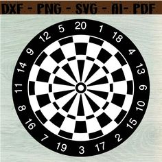 an image of a dart in the middle of a bullseye pattern on a wood background