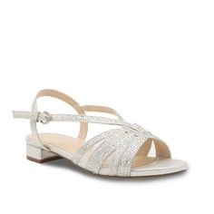 Paradox London-Quest Sandal Glimmer and glisten with ease in the Paradox London Quest sandal. Shimmery rhinestones catch the eye with each step, while the classic silhouette ensures styling versatility. Silver Glitter Sandals For Wedding, Elegant Glitter Sandals For Prom, Elegant Bedazzled Silver Sandals, Elegant Silver Bedazzled Sandals, Silver Bedazzled Sandals For Formal Occasions, Silver Embellished Sandals With Low Heel, Sparkling Silver Sandals For Formal Occasions, Elegant Low Heel Sparkling Sandals, Elegant Sparkling Low Heel Sandals