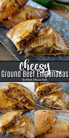 cheesey ground beef empanadas are an easy and delicious appetizer