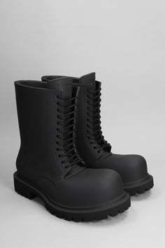 Steroid Boot Combat Boots In Black Eva Balenciaga Shoes Women Boots, Bertuchi Combat Boots, Black Ankle-high Moto Boots With Rubber Heel Cap, Black High Ankle Moto Boots With Rubber Sole, Black Ankle Combat Boots With Reinforced Heel, Black High-top Combat Boots With Rubber Heel Cap, Black Ankle-high Moto Boots With Studded Outsoles, Black Ankle Platform Boots With Studded Outsoles, Black Studded Ankle Platform Boots