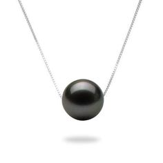 14K White Gold Necklace Tahitian Black Pearl 9-10mm Variety of natural colors (black, green, grey and peacock) 16-18" Adjustable lite box chain D Grade Pearl Due to their nature, no two pearls are alike. Pearls will vary in color, shape and overtone. Dimples, birthmarks, surface imperfections may be present and speak to their nature making each pearl unique. Tahitian Black Pearl Necklace, Floating Pearl Necklace, Slider Necklace, Tahitian Pearl Necklace, Black Pearl Necklace, Tahitian Black Pearls, White Gold Necklaces, Tahitian Pearls, Jewelry Repair