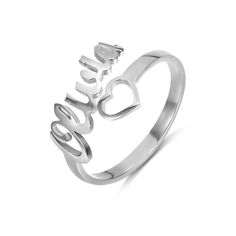 PRICES MAY VARY. Title: AILIN Love Personalized Promise Rings With Heart Stainless Steel Adustable Size Custom Name Ring Valentine's Day Jewelry Birthday Gifts For Women Girlfriends Mom. Product Type: Departments > Women > Jewelry > Rings > Statement Personalized Rings For Birthday And Valentine's Day, Silver Rings With Name Engraving For Valentine's Day, Silver Rings For Valentine's Day Birthday Gift, Personalized Silver Rings For Valentine's Day, Silver Rings For Birthday And Valentine's Day, Silver Rings For Mother's Day Birthday Gift, Personalized Adjustable Heart Ring For Valentine's Day, Adjustable Rings For Valentine's Day Personalized Gift, Heart Shaped Name Rings Perfect For Gifts