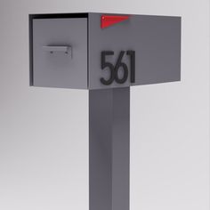 Update your home's curb appeal with our Malone Mailbox. This mailbox will accent and give the perfect look to any home. The size of the mailbox is perfect to house small-sized packages. Shipped in two separate packages - one for the mailbox and one for the post. (The boxes could arrive on different days so please be patient.) Post & Porch Customize: Yes, Font Color: Black, Mailbox Color: Gray | Post & Porch Malone Post Mounted Steel Mailbox 67.0 H x 9.5 W x 21.0 D in gray / yellowSteel in Black Mailbox Gray, Porch Mailbox, Black Mailbox, Steel Mailbox, House Small, The Mailbox, Gray Yellow, House Numbers, Curb Appeal