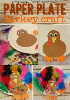 paper plate turkey craft for kids to make