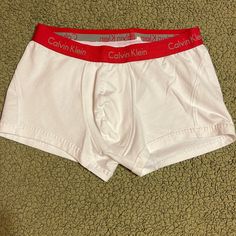 Never Worn But Washed. White Cotton Boxer Briefs For Loungewear, Red Cotton Boxer Briefs For Sports, Red Cotton Sports Boxer Briefs, White Fitted Boxer Briefs For Loungewear, Fitted White Boxer Briefs For Loungewear, White Loungewear Boxer Briefs, Casual White Boxer Briefs For Sports, Casual White Cotton Boxer Briefs, Red Fitted Cotton Boxer Briefs