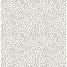 black and white polka dots on a white background