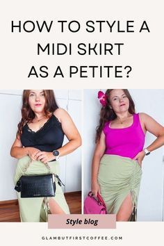 Winter Outfits For Short Women, Midi Skirt Outfit Ideas, Style A Midi Skirt, Outfits For Short Women, Petite Midi Skirt, Midi Skirts Style, Outfits Styling