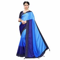 Let your beauty reflect with this flamboyant navy blue colored saree. This saree featuring a beautiful stone work along with lace border which makes this saree perfect for any occasion. This party wear saree comes along with matching fabric blouse piece which can be stitched as per your style & requirement. Style it with right accessories for that complete ethnic look. This saree would surely attract you showers of compliments when you wear it for parties, functions or occasions. Note:- The actual product may differ slightly in color and design from the one illustrated in the images when compared with computer or mobile screen. Ethnic Looks, Silk Art, Lace Border, Chiffon Saree, Stone Work, Georgette Sarees, Party Wear Sarees, Blouse Piece, Party Wear