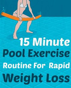 15 Minute Pool Exercise Routine For Rapid Weight Loss Swimming Pool Exercises, Pool Exercises, Read Tarot, Pool Exercise, Pool Workout, 15 Minute Workout, Pool Care, Water Aerobics