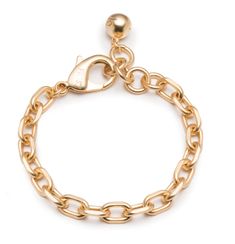 Lulu Frost PLAZA TUFF LINK CHAIN BRACELET - Bettina H. Designs Gold-tone Chain Link Bracelet For Everyday, Everyday Gold-tone Chain Link Bracelet, Chic Yellow Gold Cable Chain Bracelet, Chic Cable Chain Link Bracelet, Everyday Metal Chain Bracelet With Extender, Everyday Gold-tone Cable Chain Bracelet, Chic Gold Chain Bracelet With Lobster Clasp, Gold-tone Charm Bracelet With Link Chain, Chic Link Chain Bracelet With Adjustable Chain