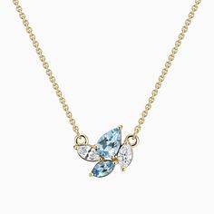 Alluring with its ethical beauty, this Ecksand aquamarine and diamond necklace is a timeless classic with a modern twist. The tranquil shades of blues and whites are mesmerizing when contrasted with the high-end recycled gold chain. Accent stones: Aquamarines, diamond, VS2+/F+, total 0.75 ctwChain width: 1 mm approx.Chain length: 16 / 18 in.Chain type: Diamond-cut trace chainClosure: Lobster clasp Modern Blue Diamond Necklace, Aqua Marine, Recycled Gold, Diamond Pendant Necklace, Diamond Cut, Timeless Classic, Diamond Pendant, Chain Length, Shades Of Blue