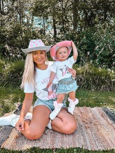 These adorable shirts feature a fun and cute cowgirl design and come in a variety of sizes for both adults and kids. They're made from high-quality materials and are super comfortable to wear, so you and your little one can look stylish and feel great all day long. Our shirts come in two lovely colors - pink and white. You can easily mix and match them to create your desired look. Let's go girls, let's rock these tees❤ ITEM DESCRIPTION • Direct-to-garment design • Material: 100% Cotton• Women's Mommy And Me Cowgirl Outfits, Cowgirl 1st Birthday Party Outfit, First Rodeo Outfit Girl, Toddler Rodeo Outfit Girl, First Rodeo Birthday Party Girl Outfit, Cowgirl Toddler Outfits, My First Rodeo Birthday Girl Outfit, Girls Cowgirl Outfit, Toddler Cowgirl Outfit