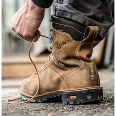 Danner Men's Quarry USA Made 8" Composite Toe Insulated Waterproof Work Boot - Distressed Brown - 17321 This Item Ships FREE! Over ten years ago, Danner released the very first Quarry work boot. Since then, it has become a staple for workers around the country. And now, for the first time, we've brought manufacturing of the Quarry, using imported parts, to Danner's Portland, Oregon, factory, at the same time making major improvements to its comfort and durability. NUBUCK LEATHER UPPER - Danner's Brown Work Boots, The Quarry, American Craftsman, Work Boot, Top Grain Leather, Nubuck Leather, Leather Care, Portland Oregon, Work Boots