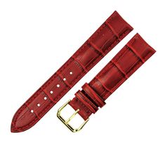 PRICES MAY VARY. Leather strap and Gold Stainless steel buckle Width: 18mm (16mm at the end of buckle) Standard style, Suitable for most watches. Alligator Crocodile, Leather Watch Band, Band Pictures, Gold Pin, Crocodile Leather, Leather Watch Bands, Leather Buckle, Watch Band, Accessories Watches