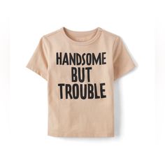 New With Tag, 18-24 Months Graphic Ideas, Cute Shirt Designs, Trouble Maker, Shirt Art, Boys Graphic Tee, Kids Graphic Tees, Baby And Toddler, Boy Tees, Distressed Black Jeans