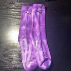 Nike Tie-Dye Purple Socks (Custom) Very Trendy And Aesthetic! We Package Orders With Care As They Are Shipped Out! Authentic Nike Socks Perfect For Summer Nike Tie Dye Trendy Purple Cotton Socks, Comfortable Purple Cotton Socks, Package Orders, Purple Socks, Nike Socks, Nike Accessories, Nike Purple, New Color, Nike Women