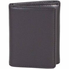 Scully Leather Trifold Wallet, 3004-11-24-F Formal Trifold Wallet With Interior Card Slots, Formal Trifold Wallet With Card Slots, Trifold Wallet With Id Window For Everyday Use, Modern Black Trifold Wallet, Classic Trifold Wallet With Id Window, Black Trifold Wallet For Daily Use, Black Trifold Wallet For Business, Formal Trifold Card Holder With Rfid Blocking, Trifold Rfid Blocking Card Holder For Business