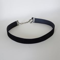 "Black velvet ribbon choker can be worn by itself or layered with other chokers and necklaces. Velvet ribbon is 5/8' wide and is crimped with antique silver bars and linked with a matching extension chain and hook for adjustable sizing between 13 and 15 1/2\".  There is a wire wrapped black bead dangle on the chain.   If you need an adjustment on size or prefer other metal accents just send me a message and I will set up a custom order for you. All of my jewelry items come boxed and ribbon tied and tagged for easy gifting." Black Choker Aesthetic, Men Choker, Black Velvet Choker Necklace, Black Velvet Ribbon, Velvet Choker Necklaces, Ribbon Choker, Choker Black, Black Velvet Choker, Necklace Gothic