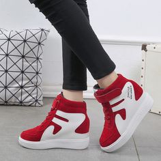 Shipping: Worldwide Express Shipping Available Delivery time: 🚚7-15Days Fast Shipping Returns: Fast refund,💯100% Money Back Guarantee. Casual High Heel Platform Sneakers For Spring, White Lace-up Wedge Sneakers, White Sole Ankle-high Wedge Sneakers, Ankle-high White Sole Wedge Sneakers, Ankle-high White-sole Wedge Sneakers, Trendy High-top Sneakers With Round Toe For Summer, Trendy Summer High-top Sneakers With Round Toe, Comfortable Sneakers With Red Sole And Round Toe, White Sole High-top Sneakers