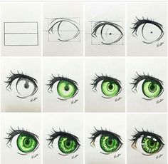 an image of green eyes on instagram