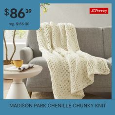 the madison park chunky knit is on sale for $ 86 99 reg $ 55 00