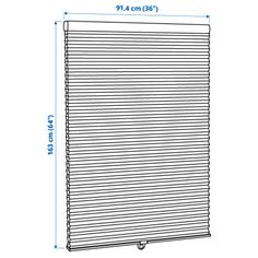 the width of a roller shade with measurements for each side and bottom section on it