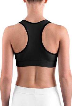 This gorgeous sports bra is made from moisture-wicking material that stays dry during low and medium intensity workouts. The bra has support material in the shoulder straps, double layer front, and a wide elastic band to ensure constant support. Supportive Nylon Racerback Sports Bra, Functional Moisture-wicking Sports Bra, Functional Sports Bra With Moisture-wicking, Sweat Resistant Nylon Racerback Sports Bra, Sweat-resistant Nylon Racerback Sports Bra, Sweat-resistant Racerback Nylon Sports Bra, Racerback Sports Bra For Gym, High Stretch Technical Sports Bra, Racerback Sports Bra For Yoga Season