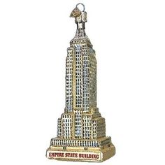 an empire state building ornament is shown