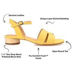 Midcentury fashion comes back full circle with this round-heeled sandal. The Starlee by Journee Signature features genuine leather uppers detailed with an intricate etched design at the toe band. A 4 mm Tru Comfort Foam� insole makes them super comfortable and a charming buckle strap tops the design. Full Circle, Strap Tops, Ankle Strap Sandals, Strap Sandals, Women's Shoes Sandals, Block Heels, Ankle Strap, Sandals Heels, Shoes Sandals