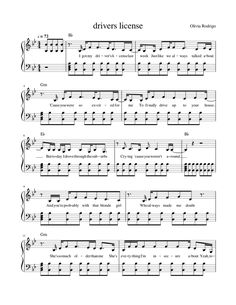 Trumpet Sheet Music Pop Songs, Pop Songs Flute Sheet Music, Piano Sheet Music Olivia Rodrigo, Violin Pop Sheet Music, Easy Pop Piano Sheet Music, Piano Sheet Music Letters Pop Songs, Clarinet Sheet Music Pop Songs