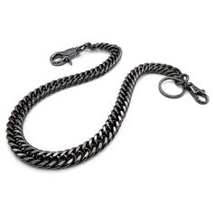 PRICES MAY VARY. ✔️ COLOR is Gunmetal Black ✔️ WIDTH(Thickness of chain) : Approx. 9/16 inch(14.0mm), THICK & HEAVY DUTY CHAIN ✔️ OVERALL LENGTH including Clasp(end to end) : Approx. 17 inches(450mm) / Approx. 24 inches(610mm) ✔️ OVERALL WEIGHT : The 17 inches is approx. 5.2 oz(150 grams) / The 24 inches is approx. 7.4 oz(210 grams) ✔️ Made of High-Gloss Polishing & Quality Plating Finished Steel Chain with Zinc Tin Alloy Snap Hook Lobster Clasps ✔️ THE NEWTRO Wallet Chain is a great addition to Edgy Black Chain Belt With Adjustable Chain, Edgy Black Metal Chain Belt, Edgy Black Adjustable Chain Belt, Adjustable Black Chain Link Belt, Black Metal Chain Belt With Silver Chain, Edgy Silver Chain Belt, Girl Biker, Chain Pants, Wallet Chains