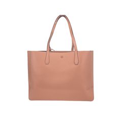 Style: Tory Burch (85984) Blake Large Shoulder Tote Bag (Pink Moon) Material: Pebbled Leather Features: Removable Pouch, Leather Lining, Magnetic Closure Measures: 19" W x 12" H x 6" D MSRP: $348 Gender: female.  Age Group: adult. Classic Pink Shoulder Bag For Everyday Use, Pink Textured Leather Rectangular Bag, Pink Textured Leather Formal Bag, Luxury Pink Pebbled Leather Bag, Elegant Pink Textured Leather Shoulder Bag, Pink Rectangular Textured Leather Bag, Formal Pink Textured Leather Bag, Pink Textured Leather Shoulder Bag For Travel, Classic Pink Textured Leather Shoulder Bag