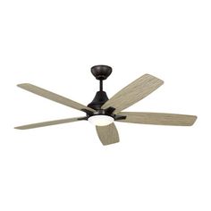 a ceiling fan with four blades on it