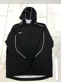 Nike Mens Running Team Woven Hooded Jacket AJ3654-010 Black Size Large. Condition is "New with tags". MSRP $140. Nike Black Outerwear With Adjustable Hood, Black Hooded Track Jacket With Double-lined Hood, Nike Black Windbreaker With Drawstring Hood, Nike Hooded Track Jacket With Double-lined Hood, Nike Black Hoodie Outerwear, Nike Black Hooded Jacket With Drawstring, Nike Black Hooded Jacket With Double-lined Hood, Nike Black Windbreaker With Double-lined Hood, Nike Black Track Jacket With Adjustable Hood