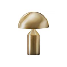 an image of a gold table lamp on a white background