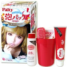 Palty Hair Color at www.himecastle.com !! You have a whole skit prepared for you !! Easy to use and fast to dye hair !! Foam Hair Dye, Hair Crimper, Japanese Stuff, Japanese Hairstyle, Color Hair