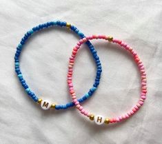 Sister Friendship Bracelets, Bracelets Name, Small Bead Bracelet, Bracelets Friendship, Name Bracelets, Bracelets Patterns, Diy Bracelets Patterns, Friend Bracelets, Bracelet Ideas