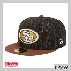 a new era hat with the san francisco rams logo on it