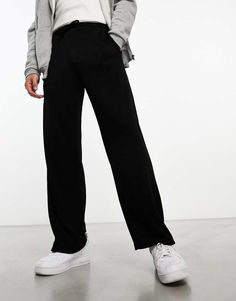 Sweatpants by Weekday Can't go wrong in sweats Drawstring waistband Functional pockets Relaxed fit Sporty Sweatpants With Ribbed Waistband, Black Sweatpants With Pockets And Straight Hem, Casual Wide Leg Sweatpants For Sports, Casual Wide-leg Sweatpants For Sports, Casual Black Full Length Activewear, Black Straight Leg Sportswear Pants, Casual Sweatpants For Sports With Straight Legs, Black Wide Leg Sporty Sweatpants, Casual Straight Sweatpants For Sports