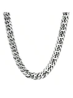 Elevate your style with our Oxidized Link Chain Necklace, a must-have wardrobe staple. This necklace effortlessly combines the toughness of a heavy link chain with the sleek-edged links of the link, offering a unique and bold design. Choose between silver or black oxidized plating options, each adding its own distinct appeal.Crafted with precision, this necklace features an oxidized link style chain that exudes a sense of rugged elegance. Its darkened finish adds depth and character, making it a Gunmetal Link Chain Necklaces, Cuban Link Necklace With Box Chain, Gunmetal Cable Chain Link Necklace, Gunmetal Link Chain Necklace, Gunmetal Link Chain Necklace In Stainless Steel, Gunmetal Necklaces With Silver Chain In Chain Link Shape, Gunmetal Chain Link Necklace With Silver Chain, Gunmetal Silver-plated Chain Link Necklace, Stainless Steel Cuban Link Necklace