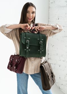 Leather crossbody satchel for women, Womens satchel purses, Leather satchel handbag, Briefcase bag women, Leather messenger bag women Sizes: S - 25x19x7 cm (9.8x7.4x2.7 inches) M - 29x24x10 cm (11.4x9.4x3.9 inches) L - 33x28x10 cm (12.9x11x3.9 inches) XL - 37x30x10 cm (14.5x11.8x4 inches) MADE OF PREMIUM LEATHER - Selected authentic full grain leather, to make this quality classy product last long. RUGGED & DISTRESSED LOOK - The leather was treated with a rugged and distressed effect, and it gets better with age. Luxury Satchel Briefcase With Detachable Strap, Cheap Brown Rectangular Satchel, Luxury Rugged Rectangular Satchel, Cheap Zara Satchel Shoulder Bag, School Saddle Bag With Detachable Strap, Large Capacity Crossbody Flap Bag For School, Trendy Large Capacity Saddle Bag For Travel, Mobile Phone Bag For School, Travel Satchel With Mobile Phone Bag