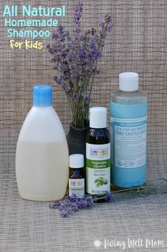 Homemade Non Toxic Shampoo, Diy Organic Shampoo And Conditioner, Homemade Natural Shampoo, Shampoo Recipe, Toxic Products, Natural Recipes, Homemade Shampoo, Diy Shampoo, Diy Bebe