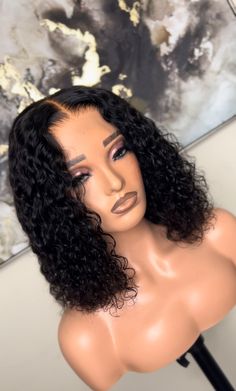 "Briana" unit , Middle part Beginner-friendly and is constructed using 100% virgin hair extensions. Our units are glue-less and come ready to wear straight out the box. Add your lace tint or makeup to the lace and go. No salon needed!   PRE-ORDER UNIT. This means that your wig will be made custom just for you after your order placement. Please allow 2-3 weeks for processing. (excludes weekends and holidays). Your order will be shipped after the processing period.    Sizes Available: XS, S, M, L, Weavon Hairstyles, Closure Wig Hairstyles, Deep Wave Sew In, Sew In With Closure, Deep Wave Bob, Wigs Hairstyles, Lace Wigs Styles, Braided Hairstyles For Black Women Cornrows, Closure Wigs